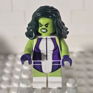 LEGO SHE-HULK MINIFIGURE SUPER HERO AVENGERS FIGURE 76078 (2017)